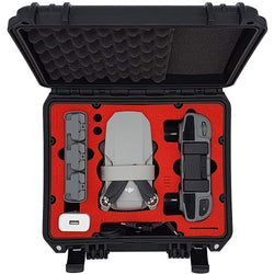 MC-CASES® Kompakt Koffer für DJI Mini 2 und Zubehör – Für Flymore Kombo ohne Propellerschützer – Wasserdicht - Sehr robust – In Deutschland hergestellt