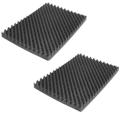 2x Noppenschaumstoff, Akustik Schaumstoff, Akustikschaumstoff, Dämmung (500 mm x 350 mm x 50 mm)