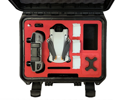Professioneller Koffer für DJI Mini 3 Pro - Passt mit Mini 3 RC - Platz für bis zu 9 Akkus - passend für die komplette Fly More Combo